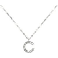 Melissa Odabash Swarovski Crystal Initial Pendant Necklace - C