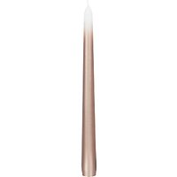 John Lewis Faded Taper Dinner Candle, Pack Of 6 - Copper