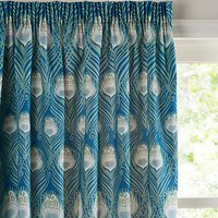 Liberty Fabrics & John Lewis Caesar Lined Pencil Pleat Curtains - Blue