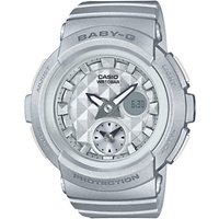 Casio Women's Baby G Digital Resin Strap Watch - Silver