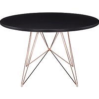 Magis XZ3 Round 4 Seater Dining Table - Black/Copper