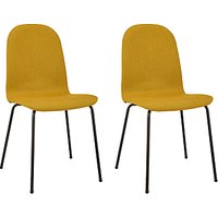 House By John Lewis Fluent Upholstered Chairs, Set Of 2 - Mustard