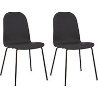 House By John Lewis Fluent Upholstered Chairs, Set Of 2 - Anthracite