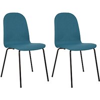 House By John Lewis Fluent Upholstered Chairs, Set Of 2 - Petrol