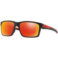 Oakley OO9264 Mainlink Rectangular Sunglasses - Black/Mirror Red