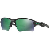 Oakley OO9188 Flak 2.0 XL Prizm™ Polarised Rectangular Sunglasses - Matte Black/Green Iridium