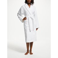 John Lewis Super Soft & Cosy Cotton Dressing Gown - White