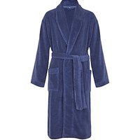 John Lewis Super Soft & Cosy Cotton Dressing Gown - Navy