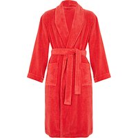 John Lewis Super Soft & Cosy Cotton Dressing Gown - Red