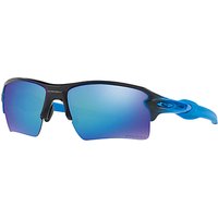 Oakley OO9188 Flak 2.0 XL Prizm™ Polarised Rectangular Sunglasses - Black/Mirror Blue
