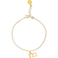 Dogeared 14ct Gold Plated Sterling Silver Love Letter Chain Bracelet - M