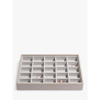 Stackers Classic Criss Cross Section Jewellery Box - Taupe