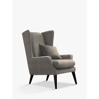 Parker Knoll Sophie Chair, Dark Leg - Plush Charcoal Velvet