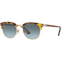 Persol PO3105S Polarised Oval Sunglasses - Tortoise/Blue Gradient