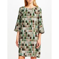 Kin By John Lewis Painted Square Print Dress - Green