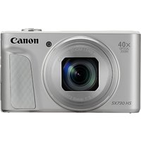 Canon PowerShot SX730 Digital Camera, HD 1080p, 20.3MP, 40x Optical Zoom, Wi-Fi, Bluetooth, NFC, 3 Tiltable Screen With Joby GorillaPod Original Tripod & Travel Case - Silver