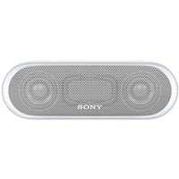 Sony SRS-XB20 Extra Bass Water-Resistant Bluetooth NFC Portable Speaker With LED Ring Lighting - White