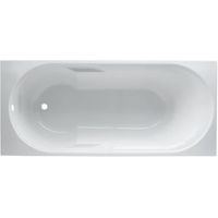 Cooke & Lewis Shaftesbury Acrylic Rectangular Straight Bath (L)1600mm (W)750mm - 03826379