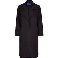 Winser London Crepe Jersey A-Line Coat - Black