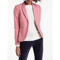 Boden Elizabeth British Tweed Blazer - Pink Herringbone