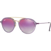 Ray-Ban Junior RJ9065S Oval Sunglasses - Lilac/Mirror Multi