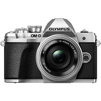 Olympus OM-D E-M10 Mark III Compact System Camera With 14-42mm EZ Lens, 4K Ultra HD, 16.1MP, Wi-Fi, EVF, 3” LCD Tiltable Touch Screen - Silver
