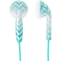 Mint Chevron Ombre Earbuds