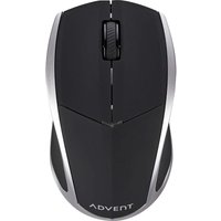 ADVENT AMWL3B15 Wireless Blue Trace Mouse - Black & Silver, Blue