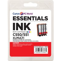 ESSENTIALS PGI 550XL & 551XL 4-colour Canon Ink Cartridges - Multipack