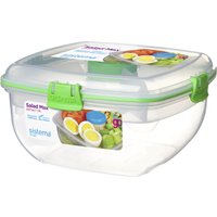 SISTEMA Salad To Go Max Square 1.3-litre Container - Green, Green