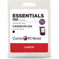 ESSENTIALS PG-510 Black Canon Ink Cartridge, Black