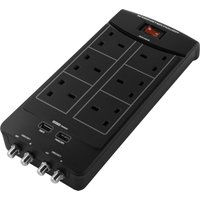 MONSTER Core™ Power 600 Surge Protector 6-Socket Extension Cable With USB - 1.8 M