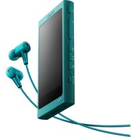 SONY Walkman NW-A35HN Touchscreen MP3 Player & Noise Cancelling Headphones Bundle - Blue, Blue
