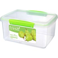 SISTEMA Fresh Rectangular 3 Litre Container - Green, Green