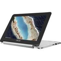 ASUS C101 10.1" 2 In 1 Chromebook - Silver, Silver