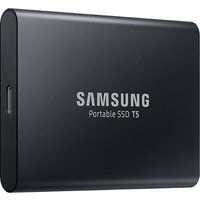 SAMSUNG T5 External SSD - 1 TB, Black, Black