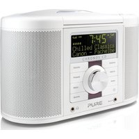 PURE Chronos CD Series II DAB Clock Radio - White, White