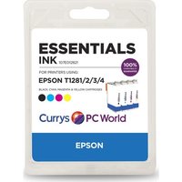 ESSENTIALS E128 Cyan, Magenta, Yellow & Black Epson Ink Cartridges - Multipack, Cyan