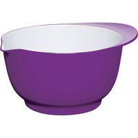 COLOURWORKS 24 Cm Mixing Bowl - Purple & White, Purple