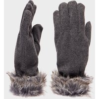 Peter Storm Camilla Fur Trimmed Gloves, Grey