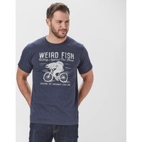 Weird Fish Men's Fish Cycle T-Shirt, Blue
