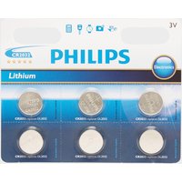 Phillips Lithium Coin Watch Batteries CR2032 6 Pack, Assorted