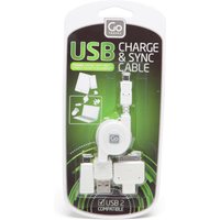 Design Go USB Charging Cable Set, White