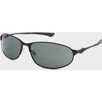 Peter Storm Men's Oval Metal Full Frame Sports Sunglasses, Black