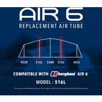 Eurohike Air 6 Tent Replacement Air Tube - 516L, Assorted