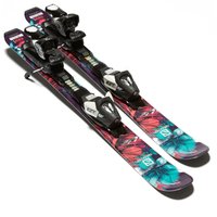 Salomon Q-Max Jr XS Skis With EZY 5 Bindings, Black