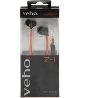 Veho Noise Insulating Earphones - Orange, Orange