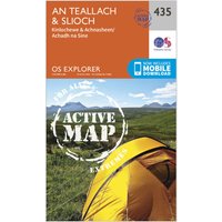 Ordnance Survey Explorer Active 435 An Teallach & Slioch Map With Digital Version - Orange, Orange