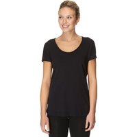Zoca Women's Pique Loose Fit T-Shirt - Black, Black
