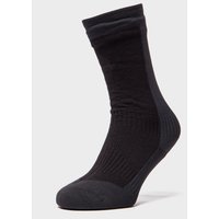 Sealskinz Men's Mid Length Hiking Socks - Black, Black